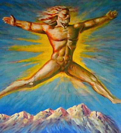 mural painting at Radisson Blu Hotel Bucharest Sabin Balasa Cosmic Wedding mural painting